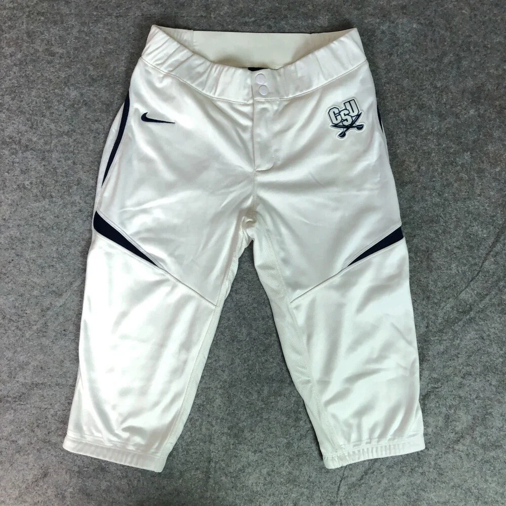 Charleston‎ Southern Bucaneers Womens Pants Medium Nike White Navy Softball Logo